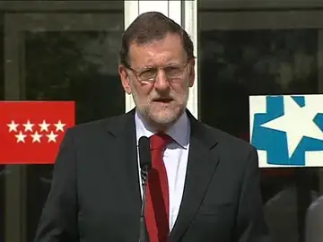 Mariano Rajoy, en el Hospital Carlos III Mariano Rajoy, en el Hospital Carlos III