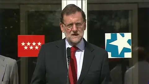 Mariano Rajoy, en el Hospital Carlos III Mariano Rajoy, en el Hospital Carlos III