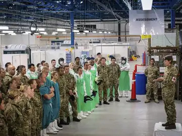 David Cameron también ha intervenido en el simulacro David Cameron también ha intervenido en el simulacro