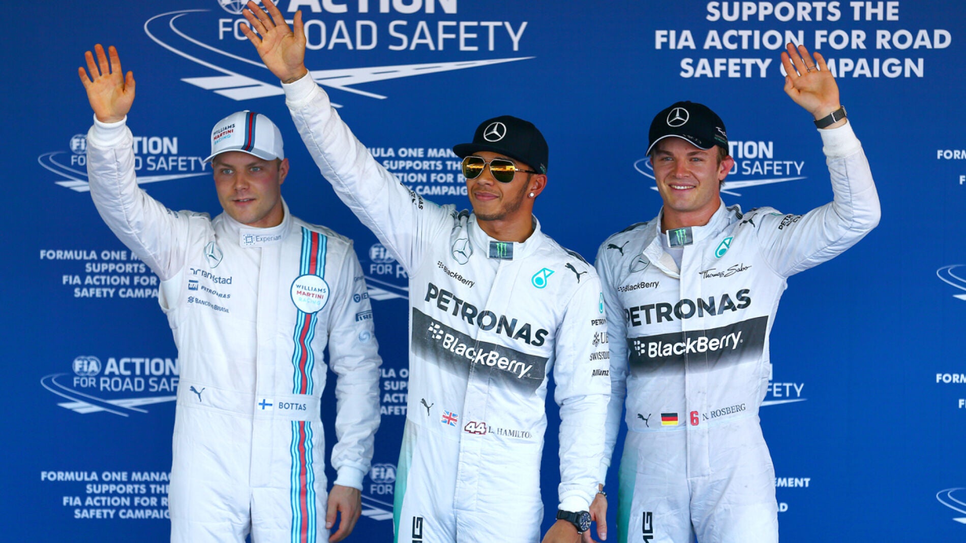 Hamilton, Bottas y Rosberg, los m&aacute;s r&aacute;pidos del s&aacute;bado de Sochi