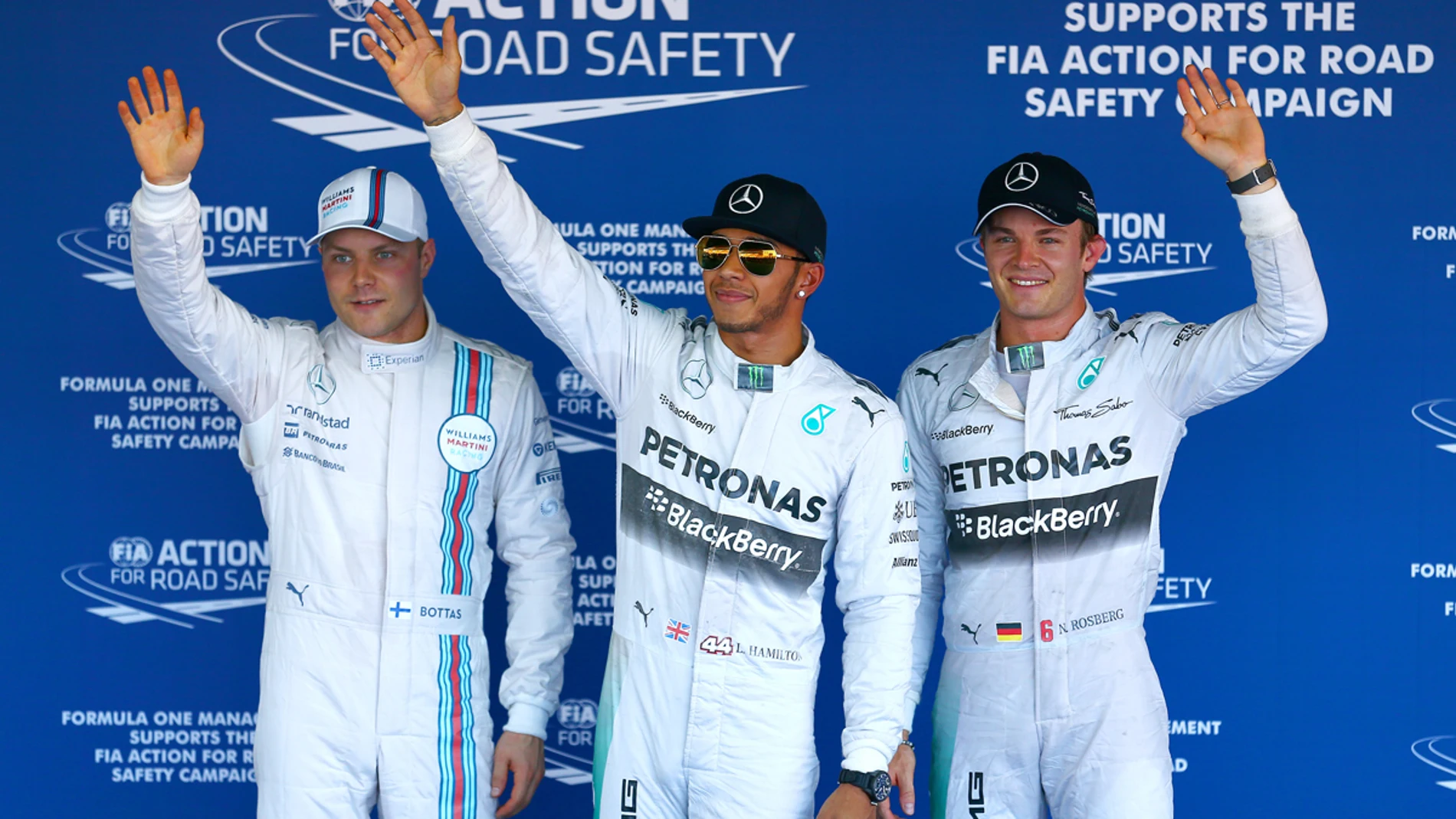 Hamilton, Bottas y Rosberg, los más rápidos del sábado de Sochi