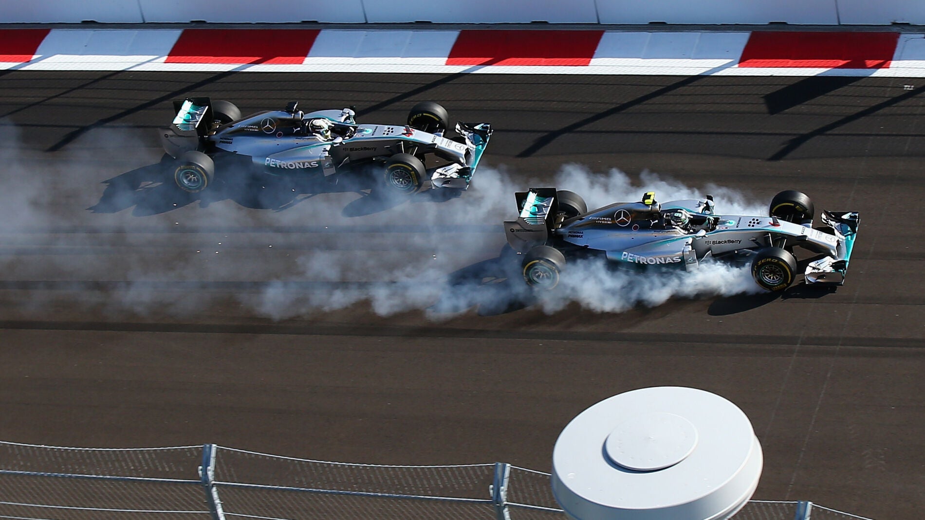La pasada de frenada de Rosberg
