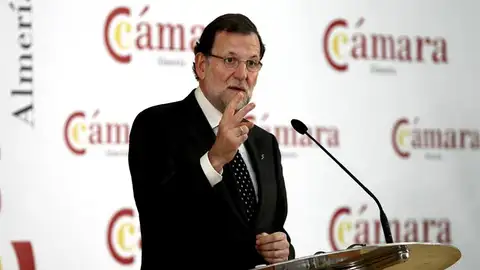Mariano Rajoy, en su conferencia en Almería Mariano Rajoy, en su conferencia en Almería