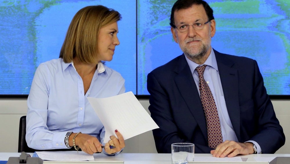Cospedal y Mariano Rajoy
