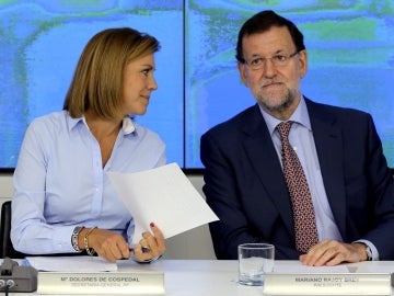 Cospedal y Mariano Rajoy