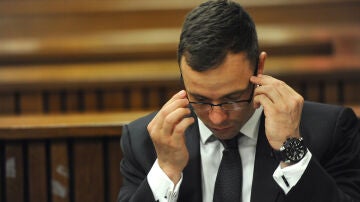 Oscar Pistorius, en la corte judicial de Pretoria