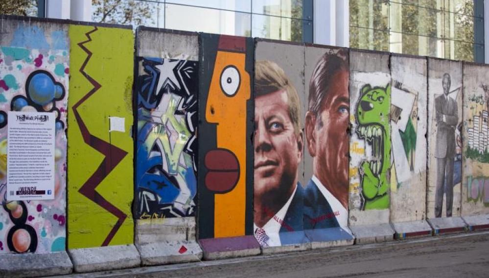 Resto del muro en el Berlín actual