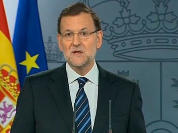 Mariano Rajoy en rueda de prensa