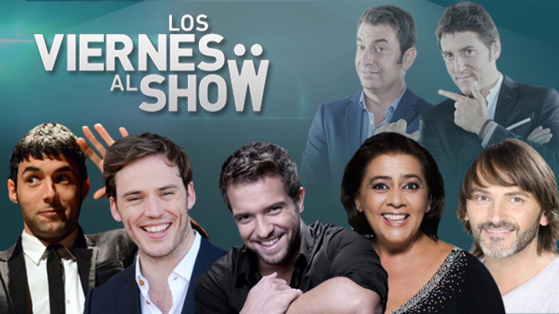 Fernando Tejero, Pablo Albor&aacute;n, Mar&iacute;a del Monte, el Mago pop y Samuel George Claflin en 'Los viernes al show'
