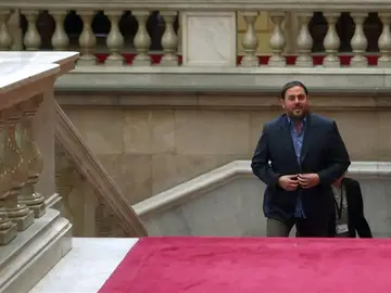 Oriol Junqueras llega al Parlament Oriol Junqueras llega al Parlament
