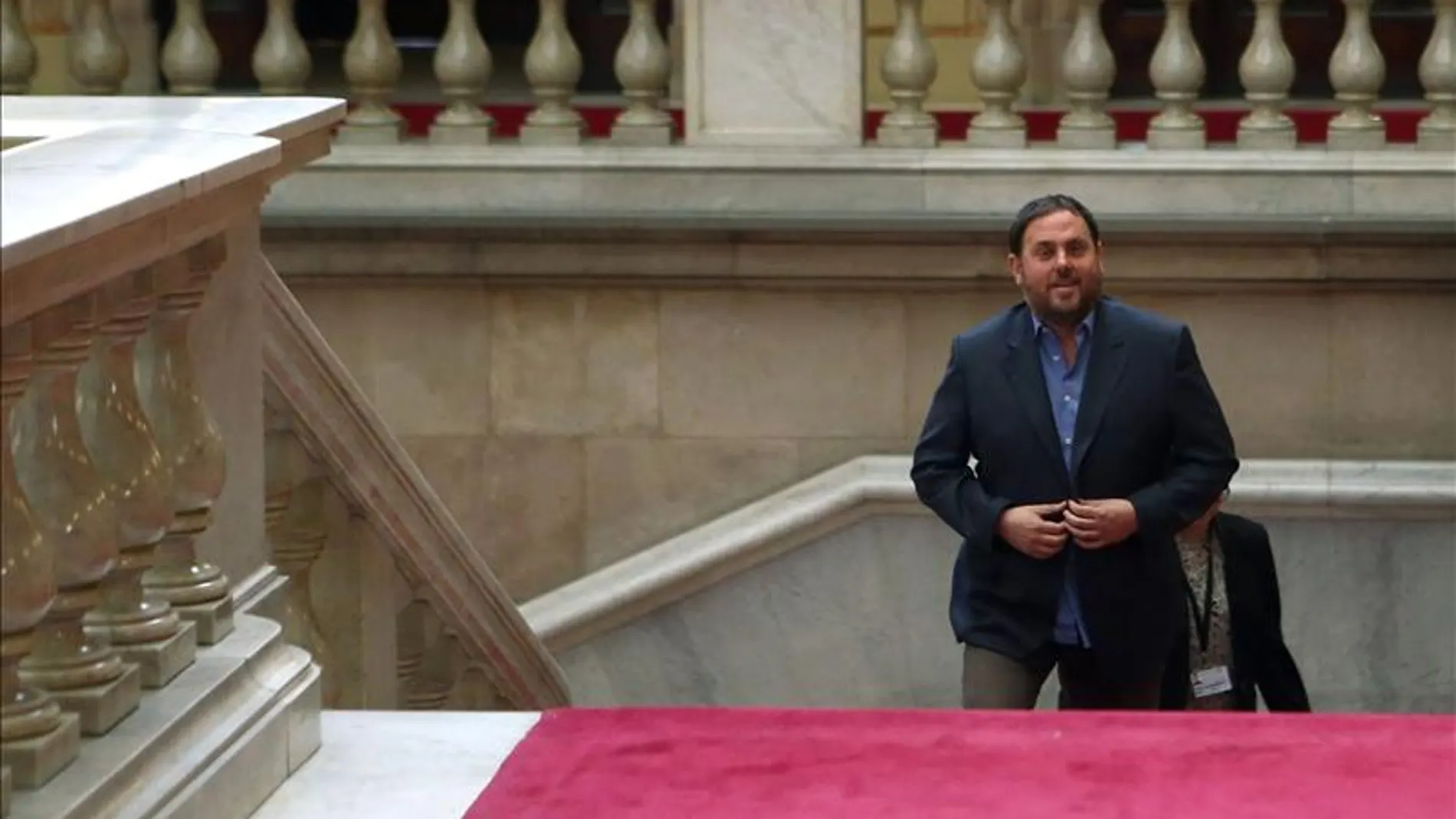 Oriol Junqueras llega al Parlament