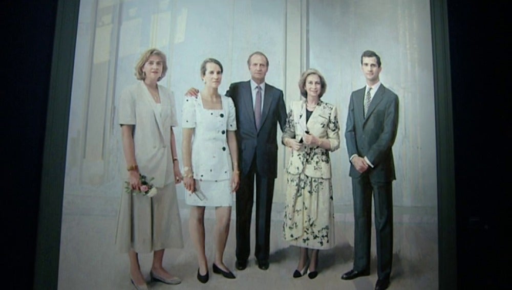 Desvelado por fin el cuadro de 'La Familia de Juan Carlos I' de Antonio López