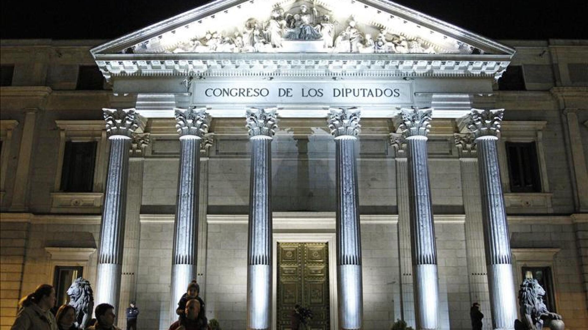 Fachada principal del Congreso de los Diputados