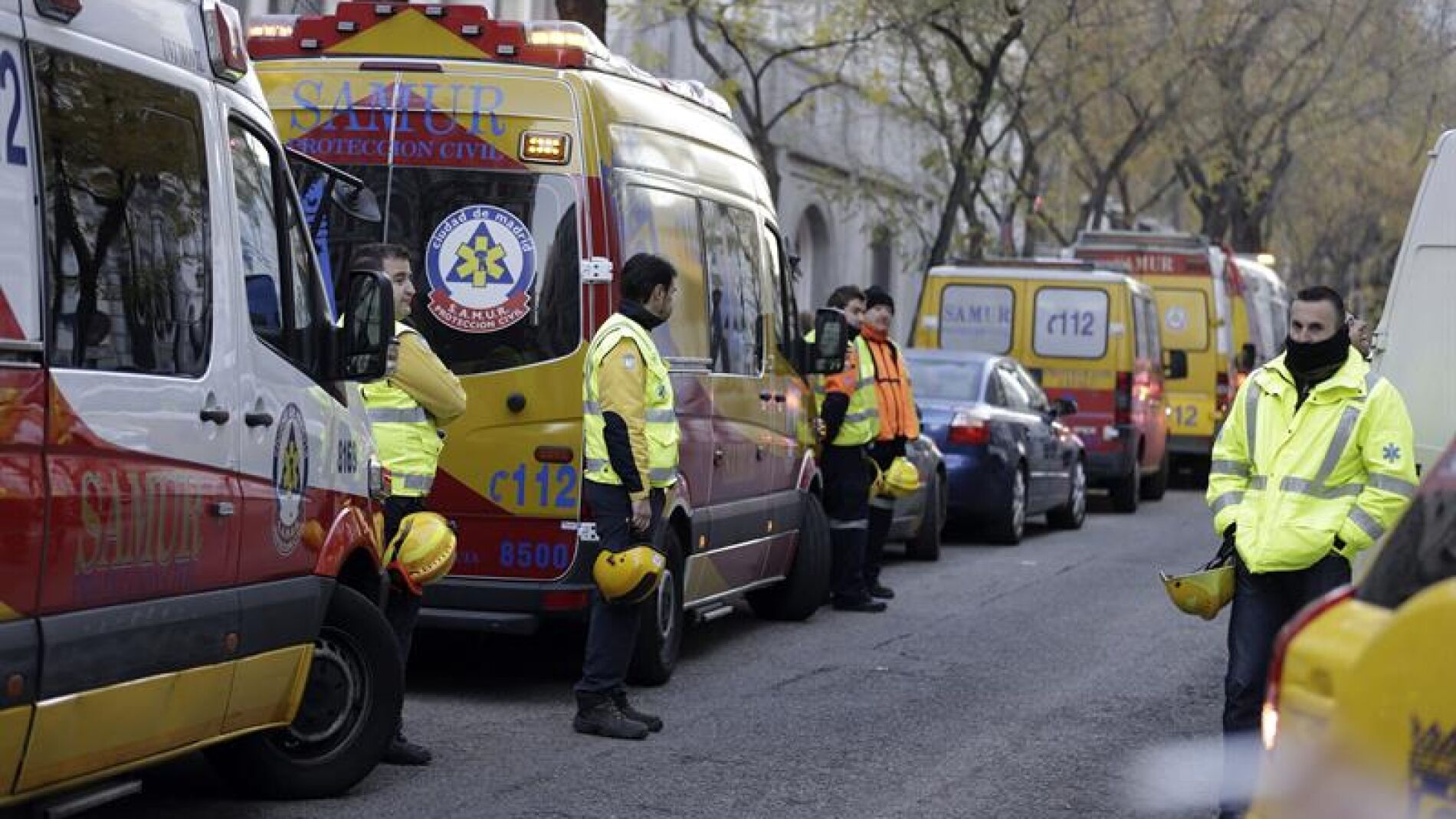 Foto de archivo de los servicios de emergencias en Madrid