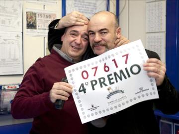 07617, cuarto premio de la Loter&iacute;a de Navidad 2014