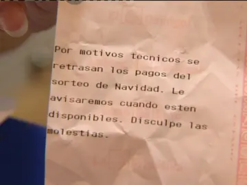 Problemas técnicos impiden que los premios menores empiecen a cobrarse Problemas técnicos impiden que los premios menores empiecen a cobrarse
