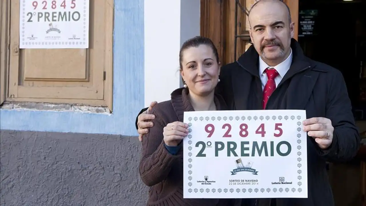 92.845, segundo premio de la Lotería de Navidad 2014