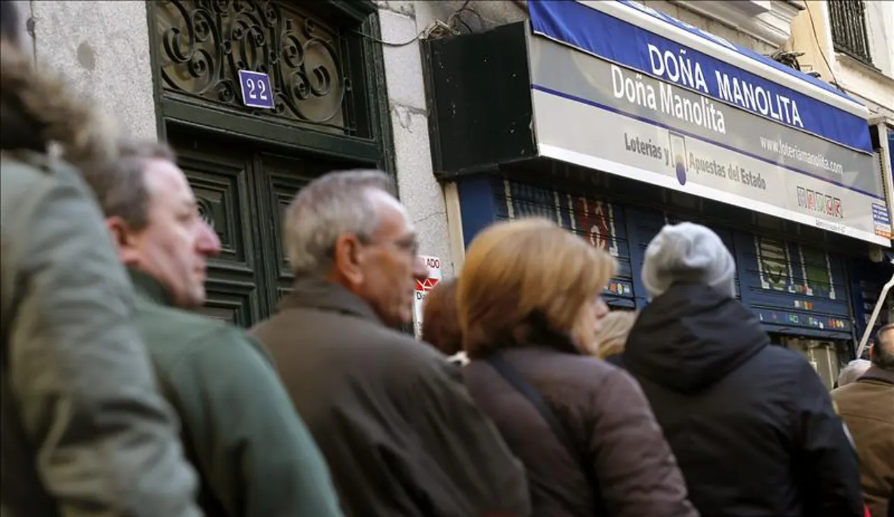Doña Manolita, la administración madrileña de loterías más famosa de España.