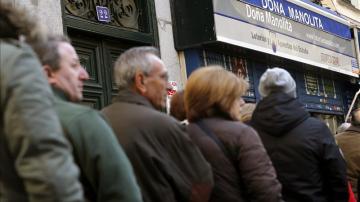 Do&ntilde;a Manolita, la administraci&oacute;n madrile&ntilde;a de loter&iacute;as m&aacute;s famosa de Espa&ntilde;a.