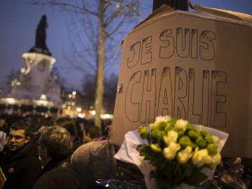 Marcha bajo el lema 'Je suis Charlie'