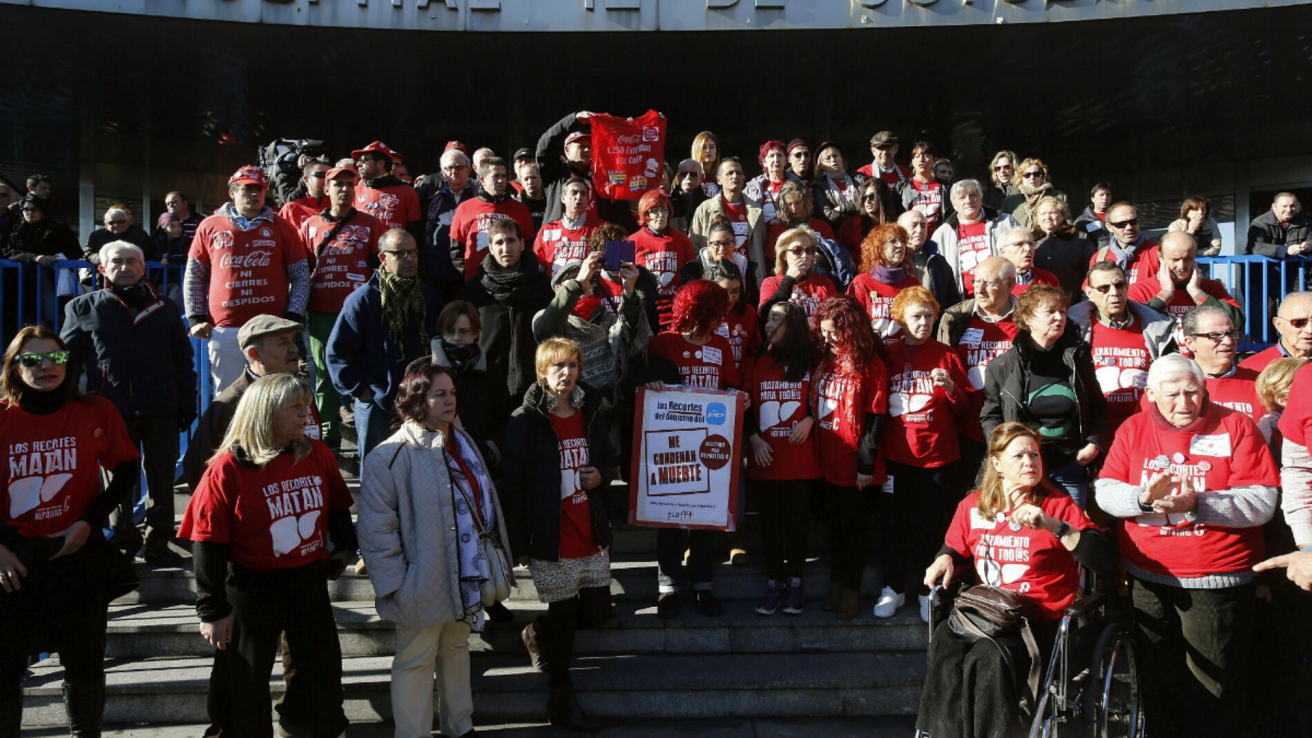 Plataforma de Afectados por la Hepatitis C, en el Doce de Octubre