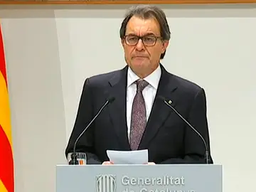 Artur Mas durante la rueda de prensa Artur Mas durante la rueda de prensa
