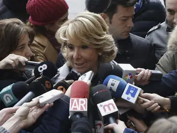 Esperanza Aguirre a su llegada a los juzgados Esperanza Aguirre a su llegada a los juzgados