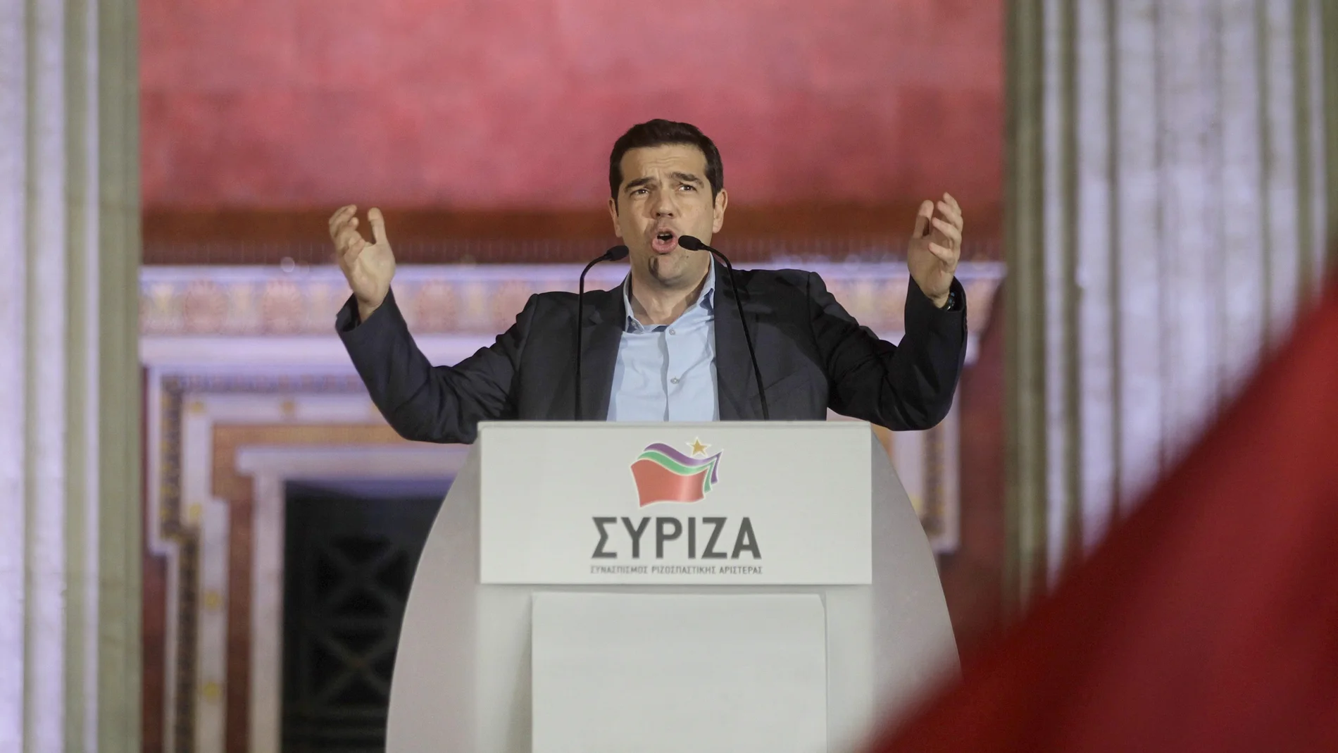Tsipras, tras ganar las elecciones en Grecia Tsipras, tras ganar las elecciones en Grecia