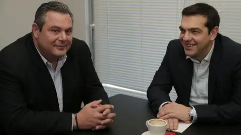 Alexis Tsipras y Panos Kammenos Alexis Tsipras y Panos Kammenos