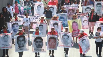  Familiares de los 43 estudiantes mexicanos