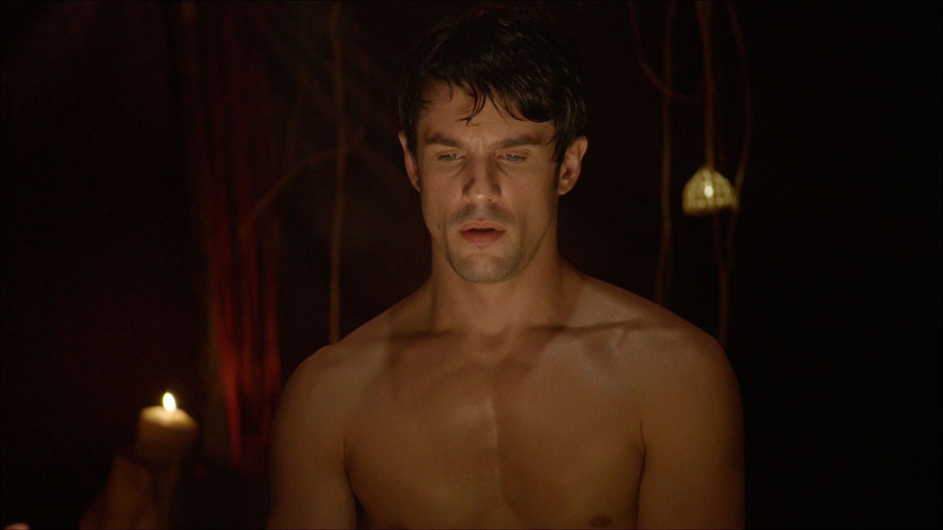 Santi en el temazcal