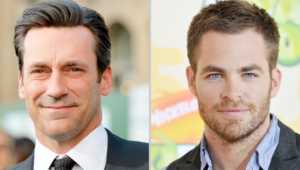 Jon Hamm y Chris Pine