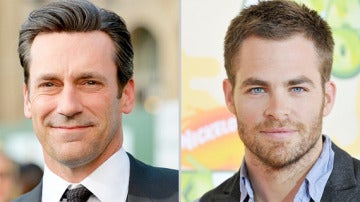 Jon Hamm y Chris Pine