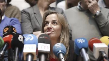 Tania Sánchez en rueda de prensa