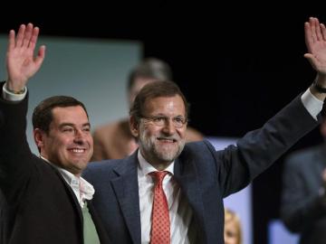 Mariano Rajoy con Juanma Moreno Bonilla