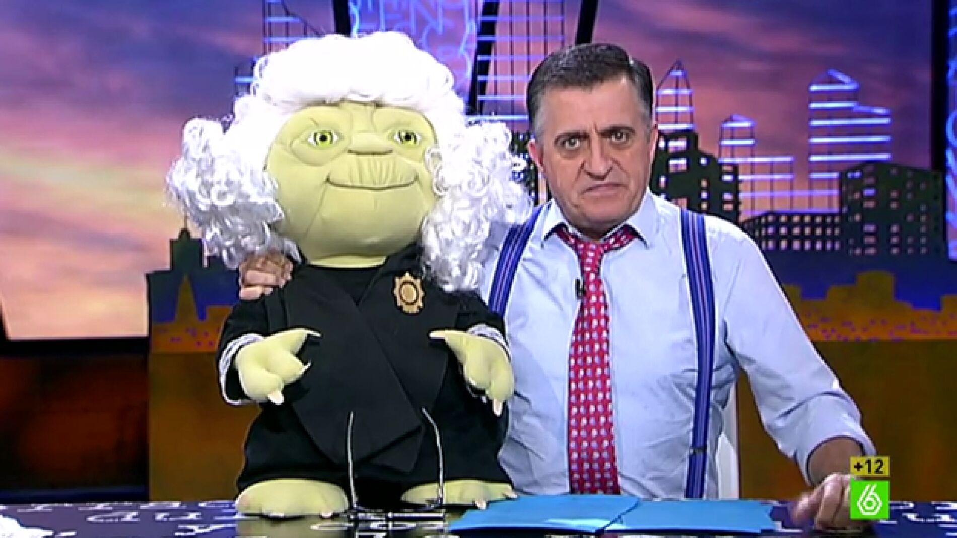 El Gran Wyoming, con Yoda Pujol
