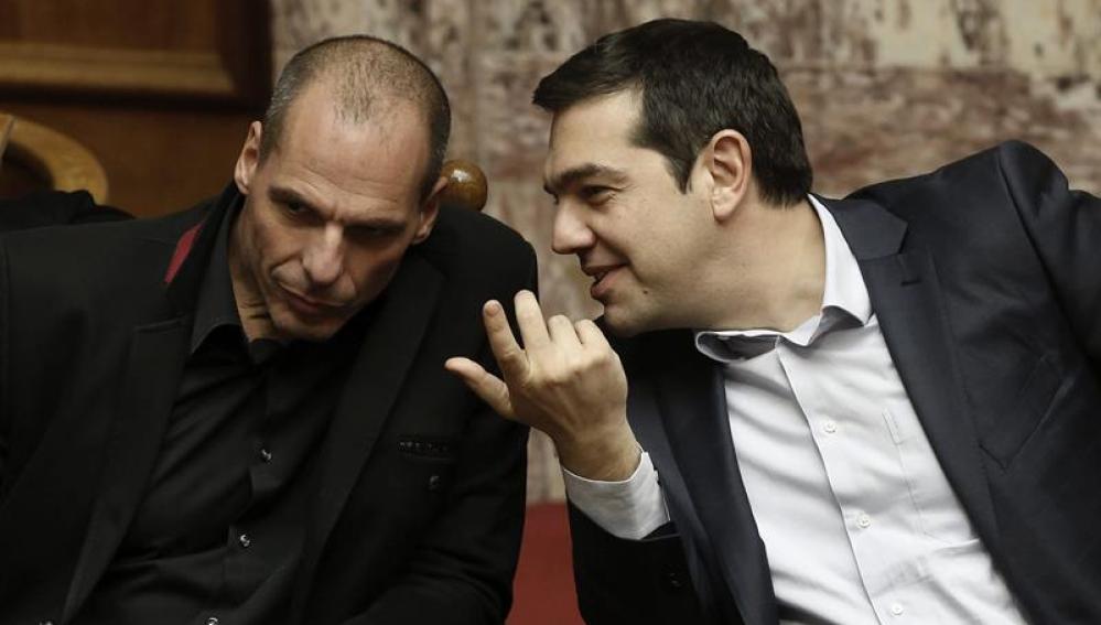 Tsipras y Varoufakis