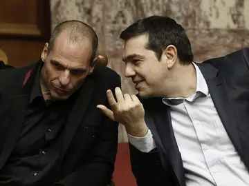 Tsipras y Varoufakis Tsipras y Varoufakis