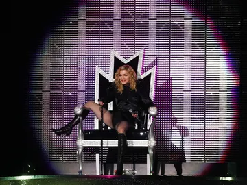 Madonna, durante un concierto Madonna, durante un concierto