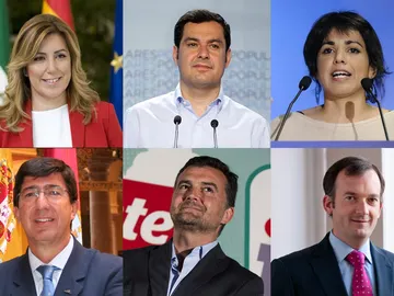 Principales candidatos a las elecciones en Andalucía Principales candidatos a las elecciones en Andalucía