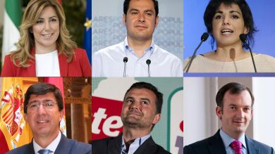 El PSOE ganaría en Andalucía con un 33,1% de los votos, según los sondeos a pie de urna