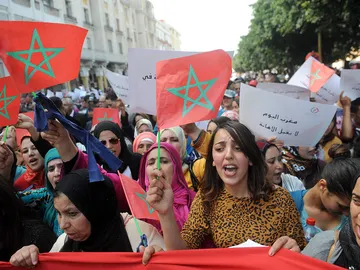 Manifestación en Marruecos por el Día de la Mujer Manifestación en Marruecos por el Día de la Mujer
