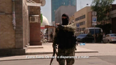 Los disparos se suceden en el centro de Donetsk