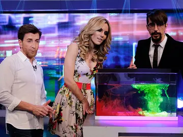 Edurne, Pablo Motos y Marron en El Hormiguero 3.0 Edurne, Pablo Motos y Marron en El Hormiguero 3.0