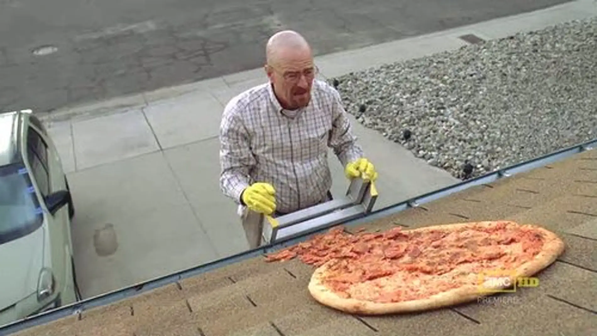 La pizza en el tejado de Walter White