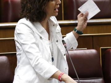 Irene Lozano durante su intervención en la sesión de Control al Ejecutivo