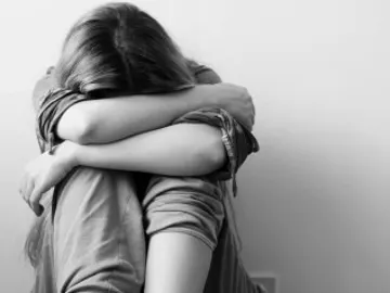 Una mujer con depresión Una mujer con depresión