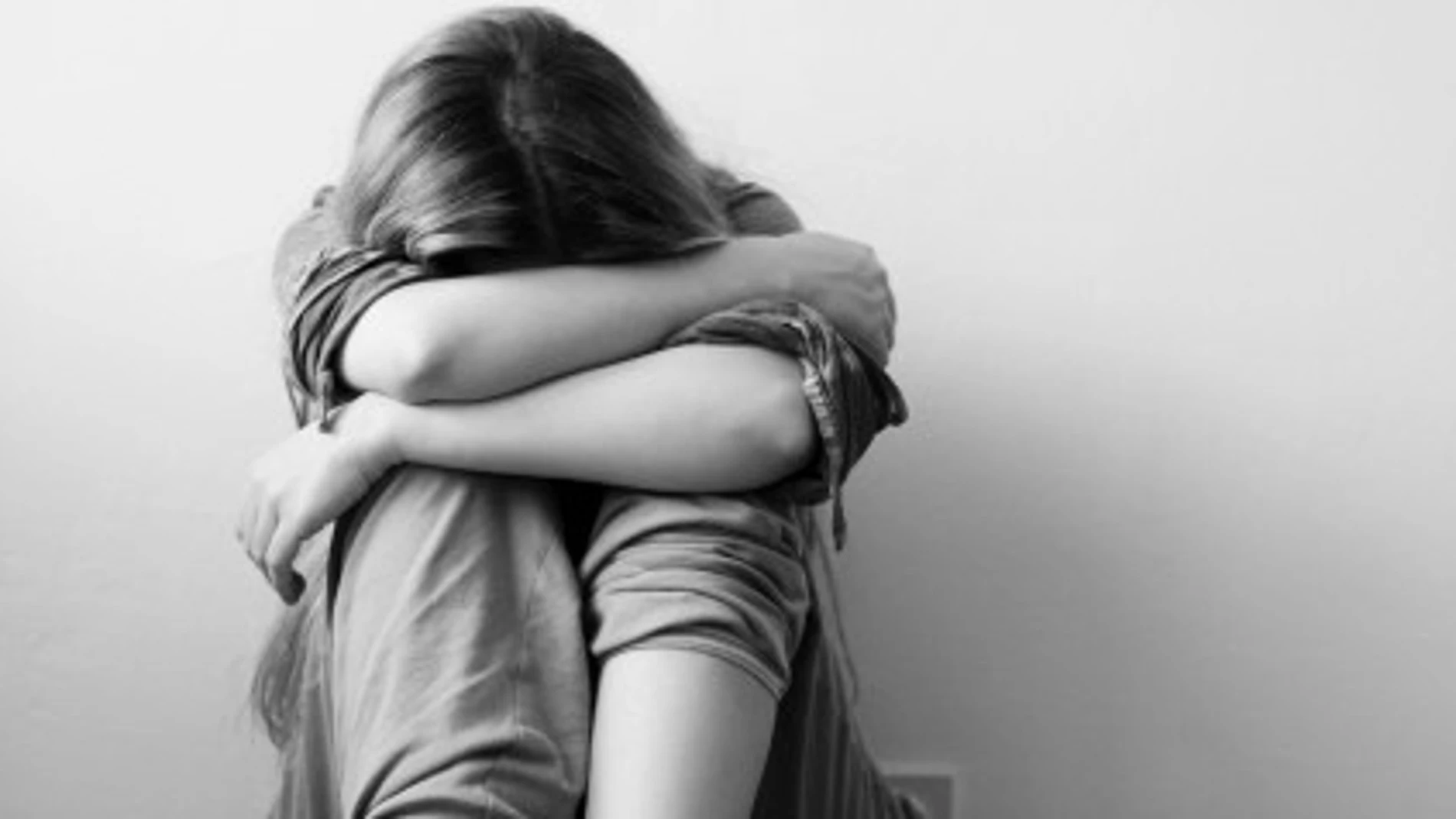 Una mujer con depresión Una mujer con depresión