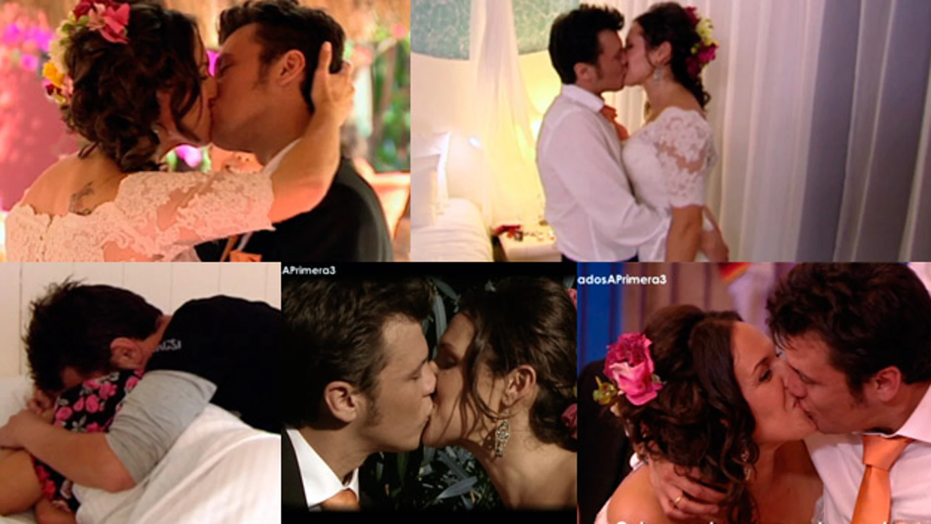 Verónica y Enrique se deshacen en besos, besos y más besos