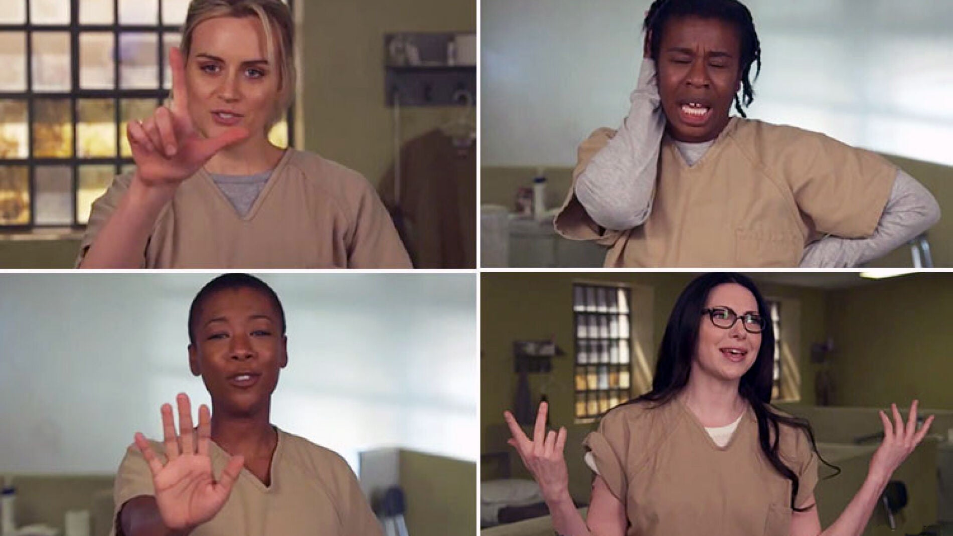 Las protagonistas de 'The orange is the new black'
